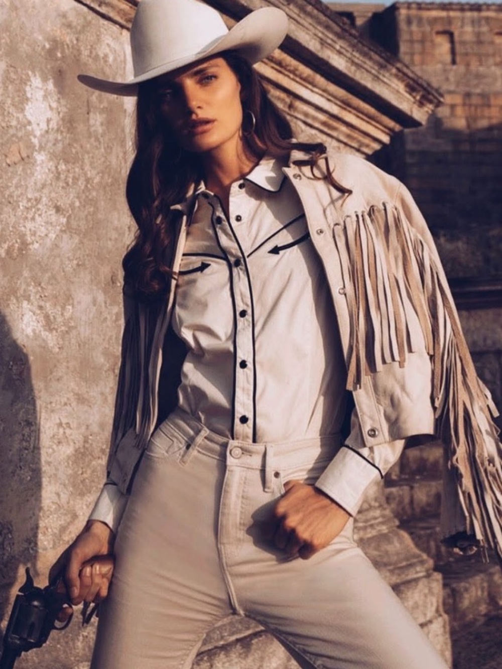 UNDERSTATED LEATHER Mustang Jacket in Marshmellow $495 small - Picture 16 of 16